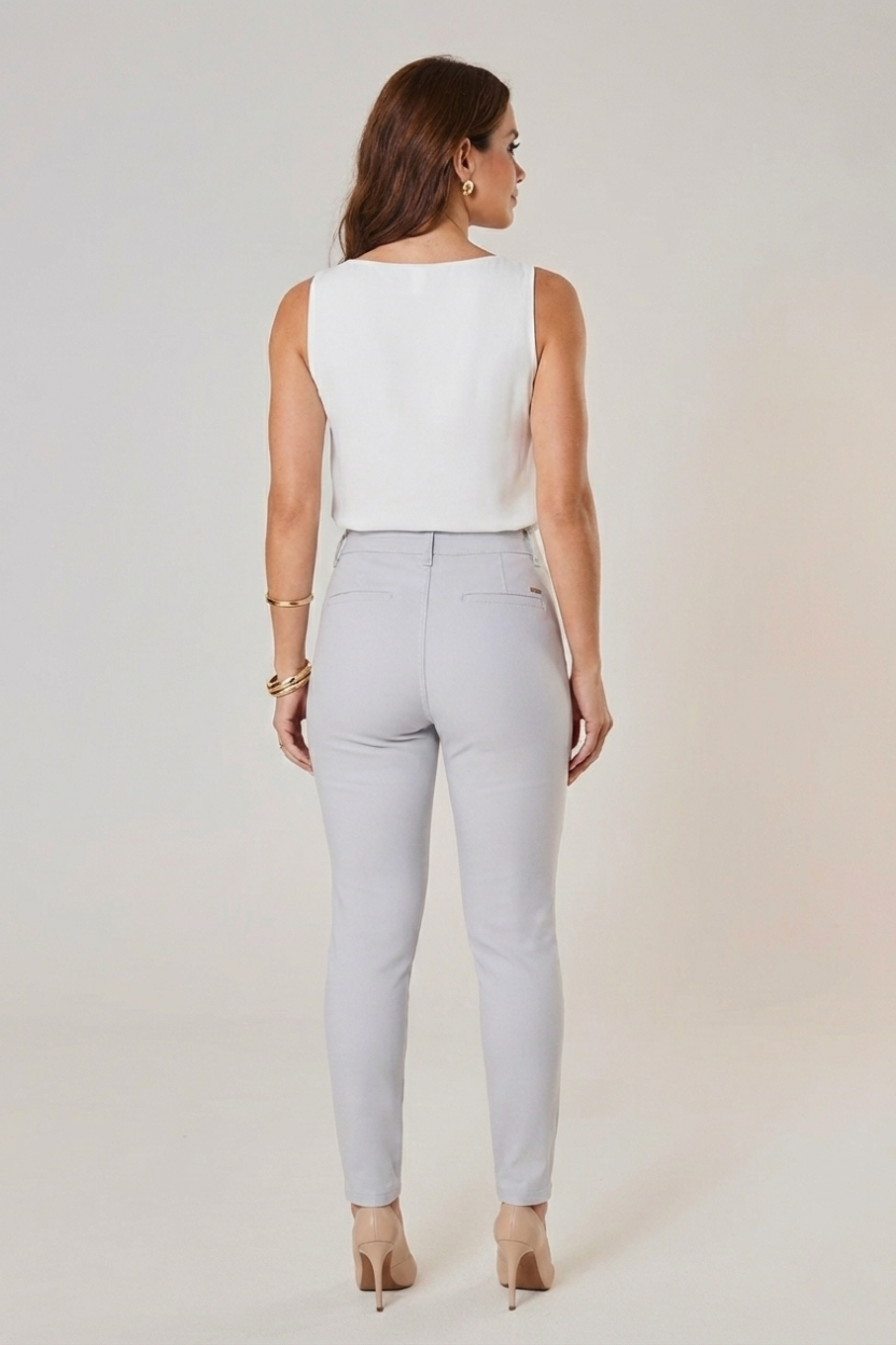 Calça Casual Cós Alto Premium