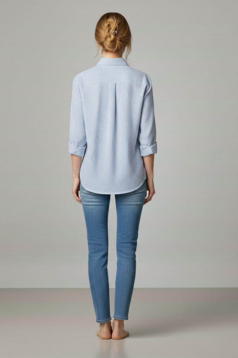 Camisa Feminina Social Listrada